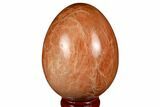 Polished Peach Moonstone Egg - Madagascar #182393-1